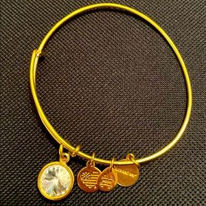 April birthstone Alex and Ani bracelet